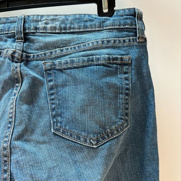 Gap straight crop Coupe distressed jeans woman’s‎ size 10 - Picture 3 of 6
